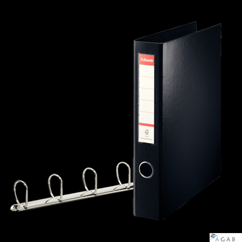 Segregator Esselte A4 Combi z 4 kółkami, 62 mm, czarny, , 82407