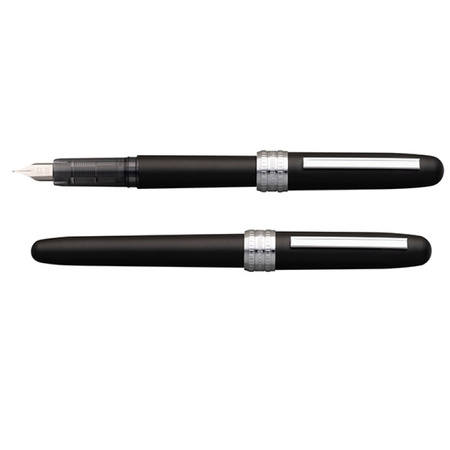 Pióro wieczne Platinum Plaisir Black Mist, F, czarne matowe