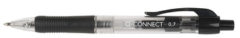 Długopis automatyczny Q-CONNECT 0,7mm, czarny