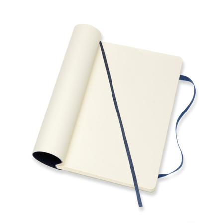 Notes MOLESKINE L (13x21cm) gładki, miękka oprawa, sapphire blue, 192 strony, niebieski
