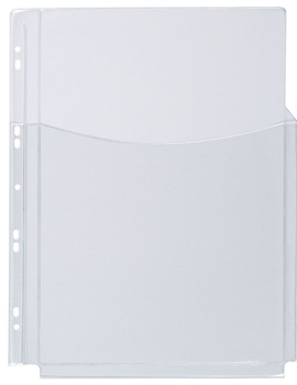 Koszulki na katalogi Q-CONNECT, PVC, 3/4A4, krystal, 180mikr., 5szt.