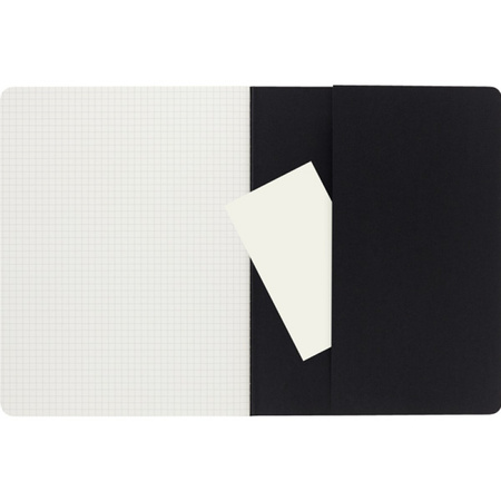 Zestaw 3 Zeszytów MOLESKINE Cahier Journals XL (19x25cm) w kratkę, 120 stron, czarny