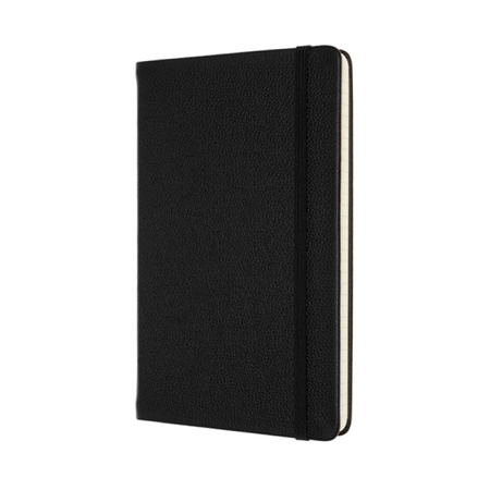 Notes MOLESKINE Classic edycja limitowana, twarda oprawa skórzana L (13x21 cm) w linie, czarny