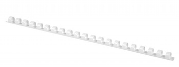 Grzbiety do bindowania OFFICE PRODUCTS, A4, 12mm (95 kartek), 100 szt., białe