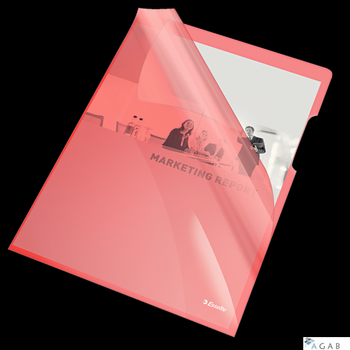 Ofertówki krystaliczne A4 150mic czerwone (25szt) ESSELTE 55433