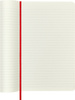 Notes MOLESKINE Classic L, 13x21cm, w linie, miękka oprawa, 192 strony, czerwony