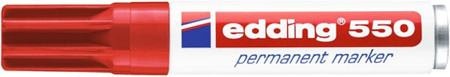 Marker permanentny e-550 EDDING, 3-4 mm, czerwony