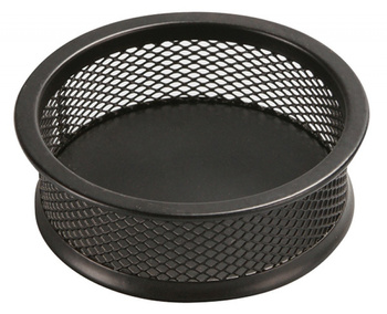 Pojemnik na spinacze Q-CONNECT Office Set, metalowy, czarny