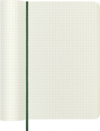 Notes MOLESKINE L (13x21cm) w kratkę, miękka oprawa, myrtle green, 192 strony, zielony