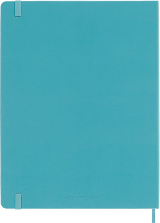Notes MOLESKINE Classic XL (19x25 cm) w linie, twarda oprawa, reef blue, 192 strony, niebieski
