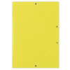 Teczka z gumką DONAU, karton, A4, 400gsm, 3-skrz., żółta