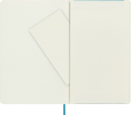 Notes MOLESKINE L (13x21 cm) w linie, miękka oprawa, reef blue, 192 strony, niebieski