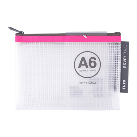 Torebka APLI Zipper Bag, A6, 168x125 mm, mix kolorów