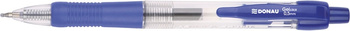 Długopis automatyczny żelowy DONAU z wodoodpornym tuszem 0,5mm, niebieski