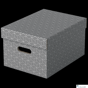 Pudełka domowe do przechowywania, rozmiar M, 3 sztuki, szare Esselte 628283
