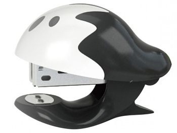 Zszywacz KEYROAD Mini+zszywki, zszywa do 20 kartek, pakowane na displayu, mix kolorów