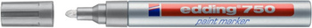 Marker olejowy e-750 EDDING, 2-4mm, srebrny