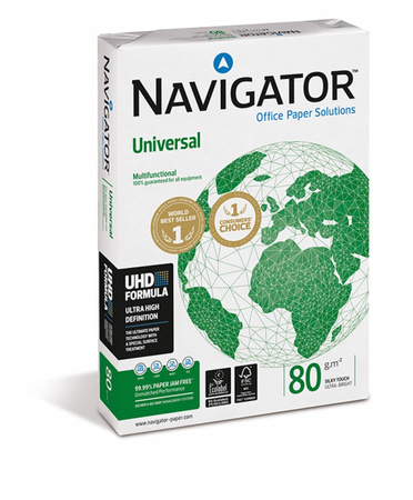 Papier ksero NAVIGATOR UNIVERSAL FSC, A4, klasa A, 80 gsm, 500 ark