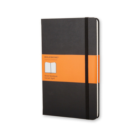 Notes MOLESKINE Classic L (13x21cm) w linie, twarda oprawa, 240 stron, czarny