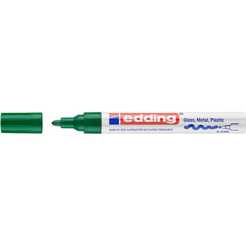 Marker olejowy połyskujący e-750 EDDING, 2-4 mm, zielony