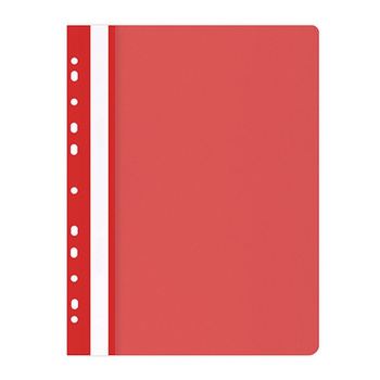 Skoroszyt OFFICE PRODUCTS, PP, A4, miękki, 100/170mikr., wpinany, czerwony