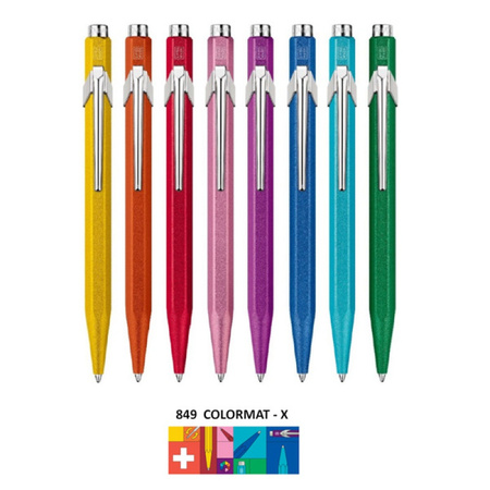Długopis CARAN D'ACHE 849 Colormat-X, M, pomarańczowy