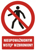 Znak TDC, Nieupoważnionym wstęp wzbroniony