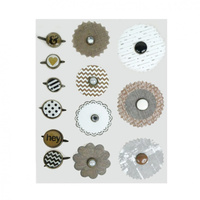 Rozetki ozdobne INCOOD, ćwieki, mix wzorów