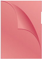 Obwoluta DONAU typu L, PP, A4, groszkowa, 120mikr., czerwona