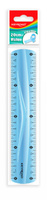 Linijka KEYROAD, 20cm, elastyczna, zawieszka, mix kolorów
