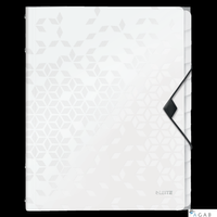 Teczka segregująca 12 przekładek PP Leitz WOW, biała 46340001 -aa (X)