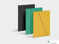 Teczka z gumką Medium (Ia) żółta VAUPE, 307/08