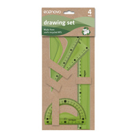 Zestaw geometryczny KEYROAD, 30cm, z recyklingu, 4 szt., mix kolorów