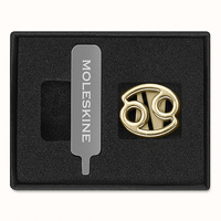 Przypinka MOLESKINE, rak, złota