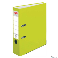 Segregator A4/80mm Q.FILE PP neon green 50022489 Herlitz