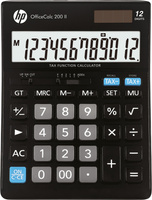 Kalkulator biurowy HP-OC 200 II/INT BX, 12-cyfr. wyświetlacz, 179x125x30mm, czarny
