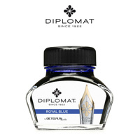 Atrament do piór wiecznych DIPLOMAT, w kałamarzu, 30 ml, royal blue