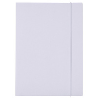 Teczka z gumką OFFICE PRODUCTS Budget, karton, A4, 250gsm, 3-skrz., biała