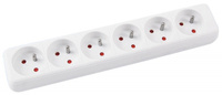 Przedłużacz OFFICE PRODUCTS, 6 gniazd, 3m, z uziemieniem, biały