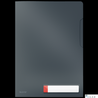Folder A4 z kieszonką na etykietę Leitz Cosy, szara 47080089