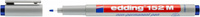 Foliopis zmywalny e-152 M EDDING, 1 mm, niebieski