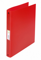 Segregator ringowy Q-CONNECT, PP, A4/4R/25mm, transparentny czerwony