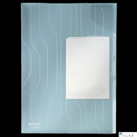 Folder LEITZ Combifile z przekładkami niebieski folia (3szt) 47290035