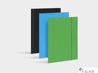 Teczka z gumką Economy (ECO) czarna VAUPE, 319/02