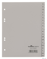 Przekładki A5 A-Z PP szare 6550 DURABLE
