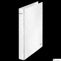 Segregator ringowy LEITZ A4 2DR/25mm perłowy biały WOW 42410001