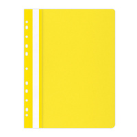Skoroszyt OFFICE PRODUCTS, PP, A4, miękki, 100/170mikr., wpinany, żółty