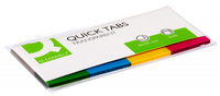 Zakładki indeksujące Q-CONNECT, PP, 25x45mm, 4x40 kart., mix kolorów