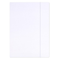 Teczka z gumką OFFICE PRODUCTS Premium, karton, A4, 350gsm, 3-skrz., biała