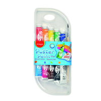 Farby plakatowe KEYROAD, w pudełku, 10 x 10ml, mix kolorów